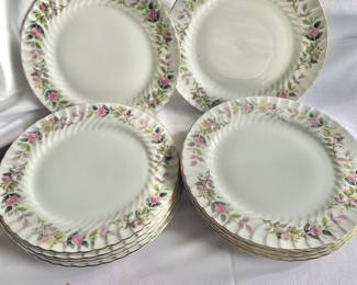 Regency Rose Dinner Plates (10)-Creative Fine China -