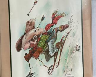 Gary Patterson "Rough Rider" Art Print -11". X 14 Vintage