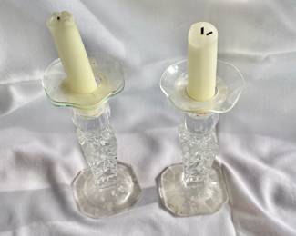Crystal Candle Sticks- Drip Guards