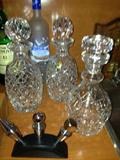 Assorted Baccarat & Waterford Decanters