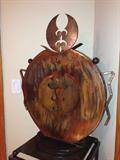 Metal Signed Eckardt Art Sculpture