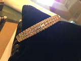 14K Gold & Diamond Bangle Bracelet
