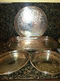 Vintage Silver Serving Trays
