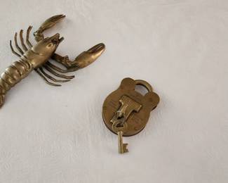 Brass Lock and Scorpion