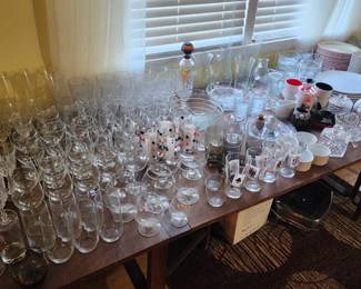 Glassware - various shapes and types