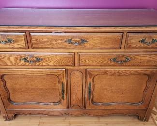 Solid Oak Kitchen Cabinet