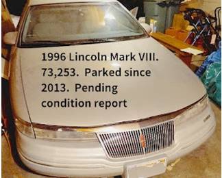 1996 LINCOLN MARK VIII. STORED LONG TERM. CONDITION REPORT PENDING