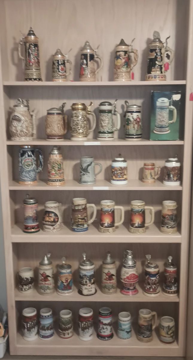 Nice collection of steins - nearly 200 total at estate