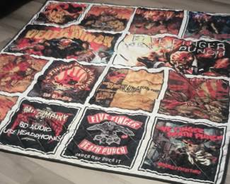 Five Finger Death Punch Collectors Concert Throw Blanket