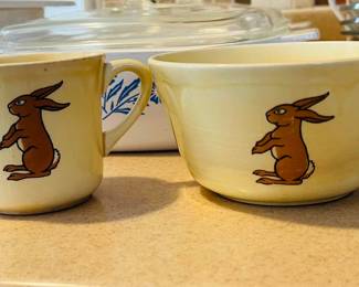 Toddler Mug & Bowl - Circa 1940