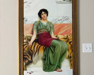 Signed canvas, professionally framed
47” tall
28.5” wide