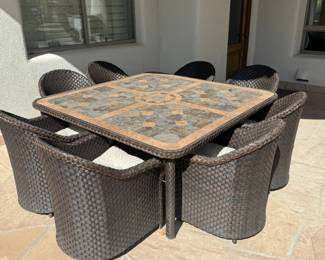 Wicker Chairs and Table