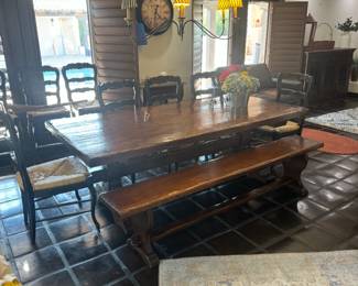 Incredible Dining Table and Bench