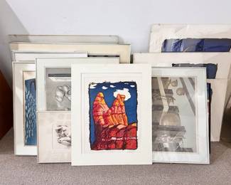 etchings by Eva Kolosvary-Stupler & Paul Kolosvary