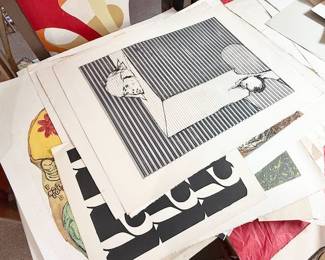 etchings by Eva Kolosvary-Stupler & Paul Kolosvary