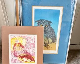 etchings by Eva Kolosvary-Stupler & Paul Kolosvary