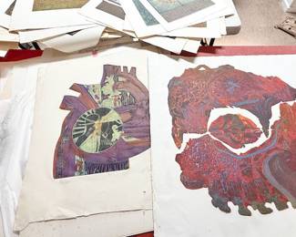 etchings by Eva Kolosvary-Stupler & Paul Kolosvary