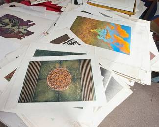 etchings by Eva Kolosvary-Stupler & Paul Kolosvary