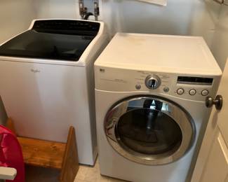 Whirlpool Cabrio washing machine, LG Sensor Dry dryer