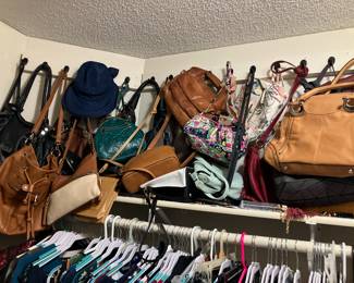 Designer handbags: Juicy Couture, Yany, Tresori, Bev Makowsky, Dana Buchman, Elle, Scarleton, INC