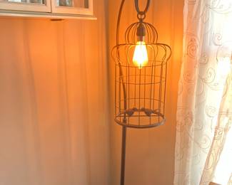 Birdcage floor lamp