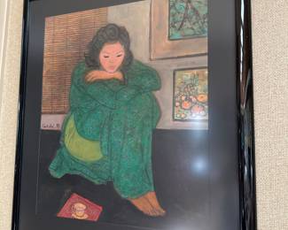 Painting on Silk by
Ling Chi (1921 - 2016)