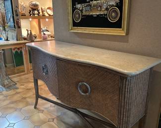 Marble Top Cabinet