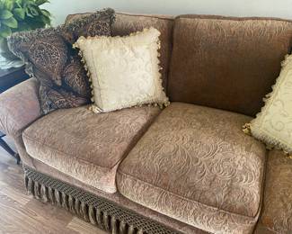 Beautiful Brown couch with tassels