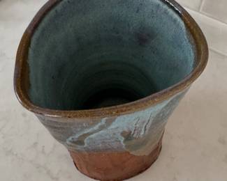 Studio Pottery Vase. Photo 2 of 3.