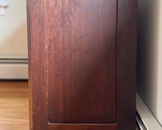 Eastlake Victorian Three-Drawer Chest of Drawers. Measures 32" W x 17" D x 31" H. Photo 4 of 4.