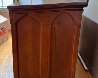 Gothic Revival Antique Slope Top Writing Desk with Gothic Revival Influence. Measures 39" W x 26" D. Height Slopes from 34" - 32" H. Photo 2 of 2.