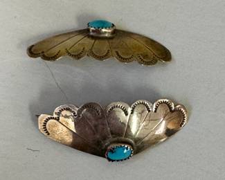 Turquoise & Sterling Silver Earrings.