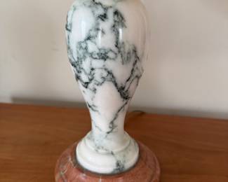 Marble Table Lamp. Measures 20" H. Photo 2 of 2.