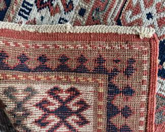Vintage Shirvan Persian Rug. Measures 4' x 6' 11". Photo 3 of 3.