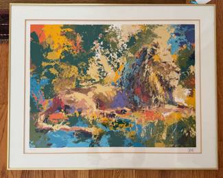 "Resting Lion," Signed and Numbered By Artist, Wayland Moore. Photo 1 of 3.