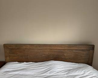 Reclaimed Wood Queen Headboard and Bed - 2 Available. Each Measures 66" x 40" H. Photo 1 of 2.