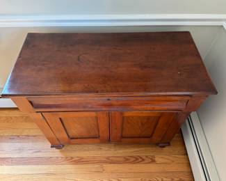 Antique Two-Drawer Cabinet with Drawer. Measures 34" x 16" x 32" H. Photo 2 of 4.