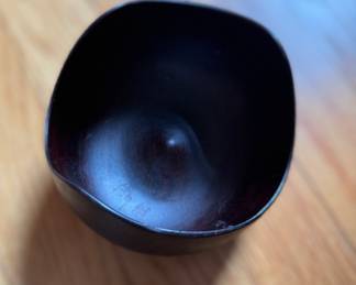Mid-Century Carved Wood Bowl. Photo 2 of 2.