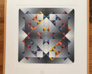 Prizma IV Serigraph Signed and Numbered by Artist, Victor Vasarely. Photo 1 of 3.