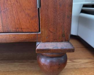 Antique Two-Drawer Cabinet with Drawer. Measures 34" x 16" x 32" H. Photo 4 of 4.