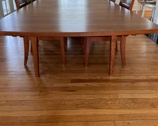 Sawbridge Studios Dining Table with 2 Self Storing Leaves. Measures 42" W x 84 - 120" with Two 18" Self Storing Leaves. Photo 2 of 3.