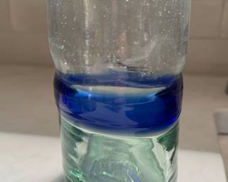 Set of 6 Hand-Blown Mexican Glass Water Glasses. Photo 4 of 4.
