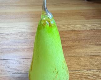 Hand-Blown Glass Pear. Photo 1 of 2.