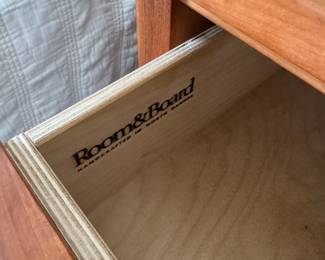 Room & Board Cherry Bedside Table - 2 Available. Each Measures 21" x 19" D x 25" H. Photo 3 of 3.