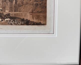Antique Hand-Colored Etching by J. M. W. Turner. Measures 19" x 15" Overall. Photo 4 of 4.