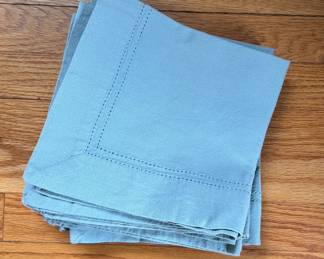 Baby Blue Napkins.