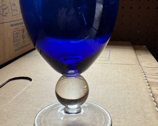 Vintage Cobalt Blue Goblets.
