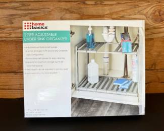 121 HomeBasics2TierAdjustableUnderSinkOrganizer