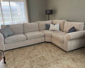 POTTERY BARN SECTIONAL SOFA— such good quality. We have $500 on it- they sell for $3600 yo $7800– so this is a steal and like new.