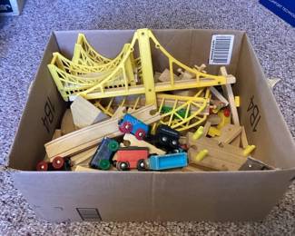 Wood train set